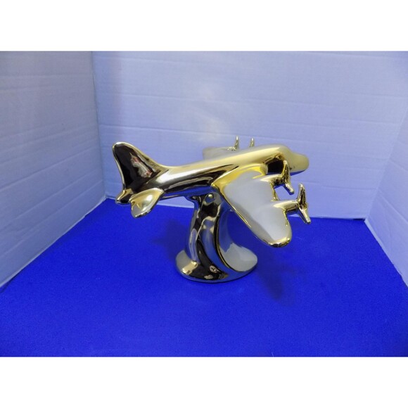 NEW Vintage Style Propeller Airplane Statue Figurine Model Plane Aviation - Picture 2 of 7